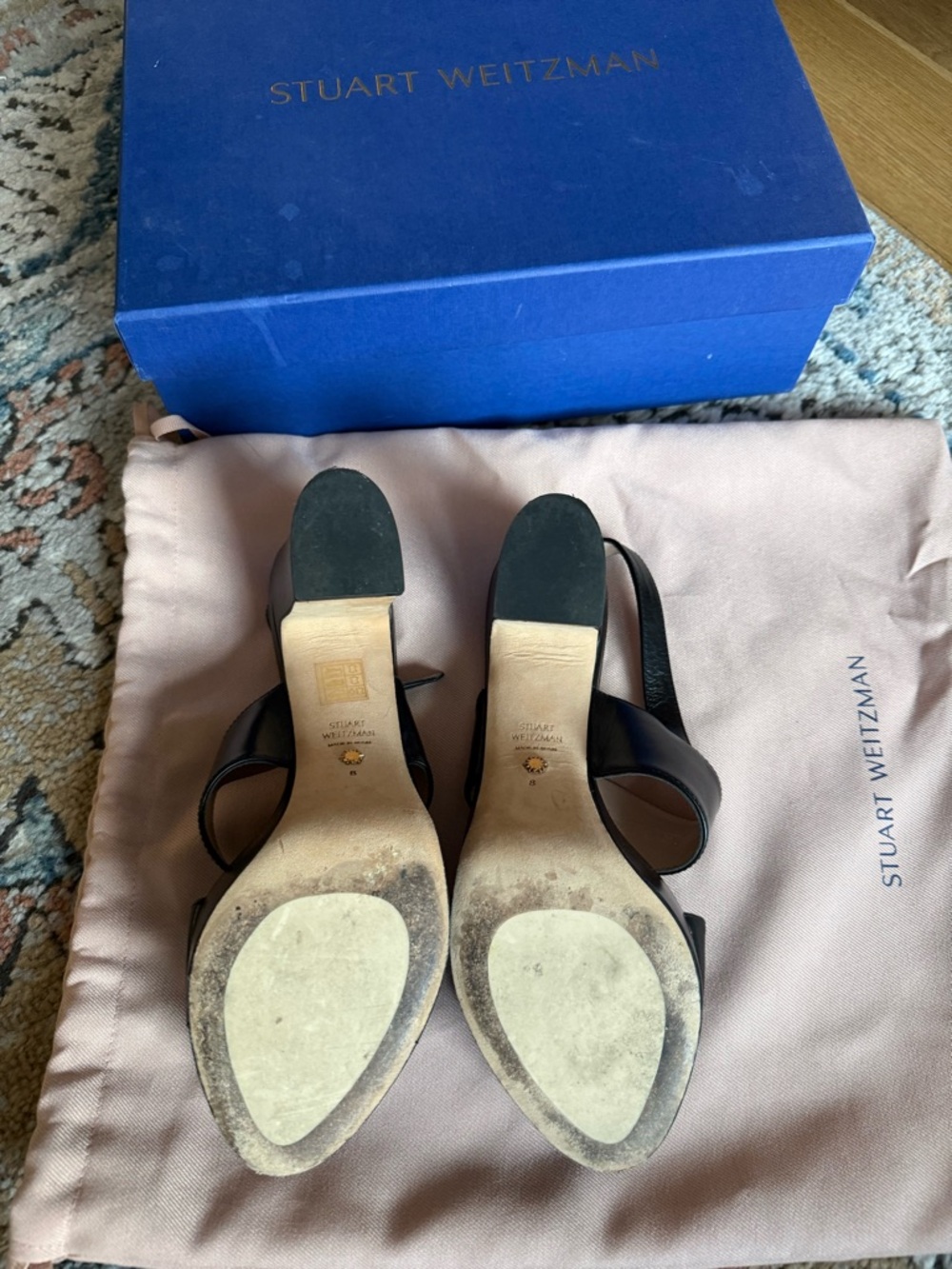 Stuart Weitzman Black Platform Block Heels - Women - Picture 4 of 5